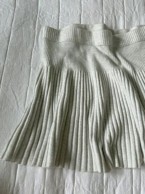 Pleated Knit Mini Skirt AERIE